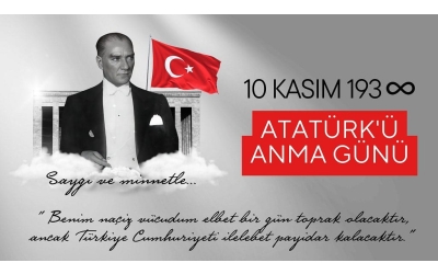 Ulu Önder Mustafa Kemal Atatürk'ü, aramızdan ayrılışının 86. yılında saygıyla ve özlemle anıyoruz.